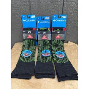 Lot of 3 Columbia Ski Over-The-Calf Socks Thermal Reflective Omni-Heat Small